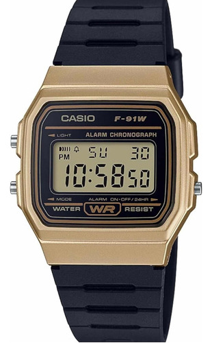 Casio Reloj Deportivo Digital Dorado Correa Resina Clásica