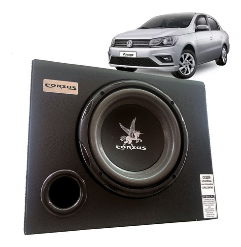 Caixa Subwoofer 200wrms Corzus Para Volkswagen Voyage