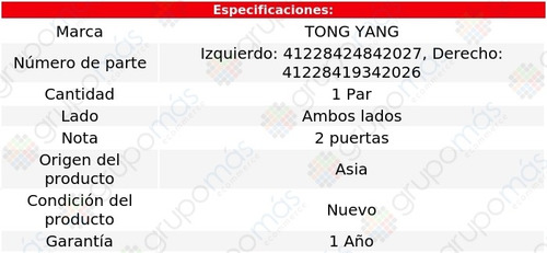 Set Biseles Para Faro 320i Bmw 01 Al 05 Tong Yang
