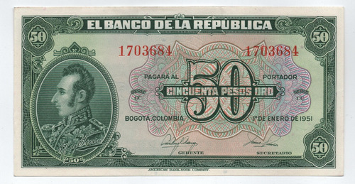 50 Pesos 1951