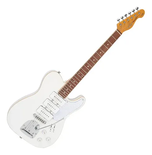 Guitarra Vintage Revo Vrbt72aw Trio Tele Artic White P90