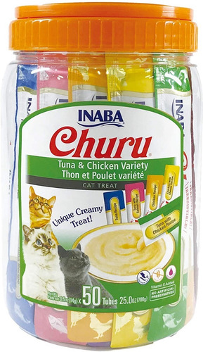Inaba Churu 50 Tubos Variedad De Atún Y Pollo Entrega Inmedi
