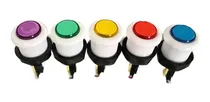 Comprar 10 Botones Arcade Bicolor Y Micros Zippy + 10 Micros Palanca
