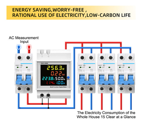 Medidor Eléctrico Electricidad De Energía Inteligente Monofá
