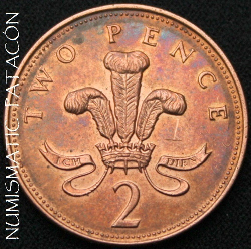 Moneda Inglaterra 2 Pence 1994 - Muy Buena