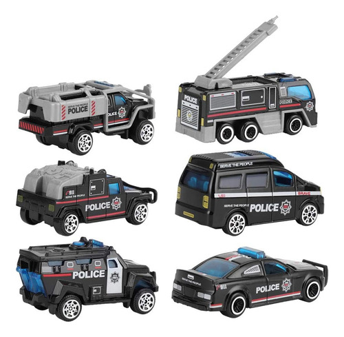 Vbestlife Juguete Modelo De Coche 1:64, 6 Juegos De Coches D