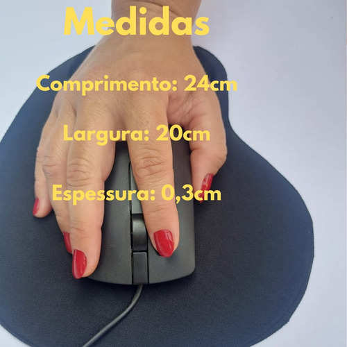 Mousepad Com Almofada De Descanso De Punho Com Gel