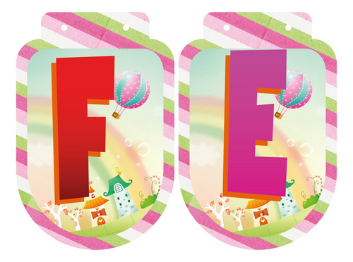 Banderín Unicornios Letrero Banner Cumpleaños Imprimible Pdf