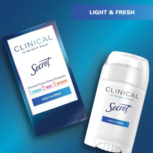 Antitranspirante Secret Clinical Strength Light & Fresh