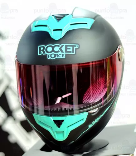 Casco Integral Rocket Force Mujer Menta VECTOR S-09 - Tienda Moto Rider  México