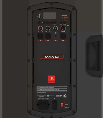 Caixa De Som Ativa Jbl Max 12 Bluetooth Usb 350w