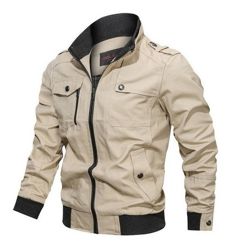 Chaqueta Cortavientos De Aviador Táctico Casual