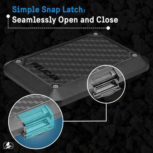 Magnetic Wallet Pelican For iPhone W/ Card Holder Rfid Black