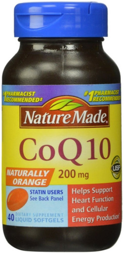 La Naturaleza Hizo Coq10 200 Mg Líquidos Cápsulas De 40