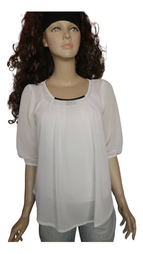 Blusa Mujer Blanca Talla S Impecable