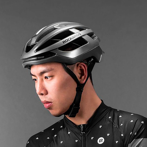 Casco Para Bicicleta Rockbros Reflectante L Gris Diginet