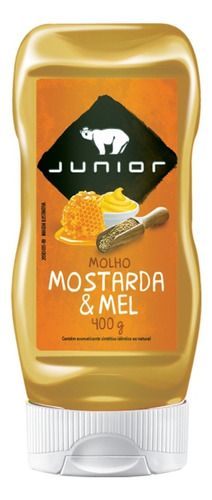 Mostarda E Mel Junior Molho Lanche Fast Food - Frasco 400g