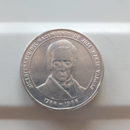 Moneda Plata Bicentenario Nacimiento Dr. José Maria Vargas