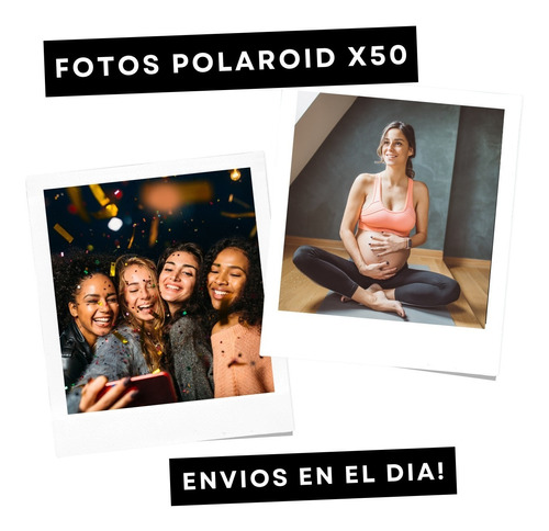Imprimir Fotos Polaroid Revelado Digital 10x9 X50 En El Dia