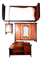 Comprar Lote  De Muebles Antiguos Niños Ropero Cama Comoda Mesita