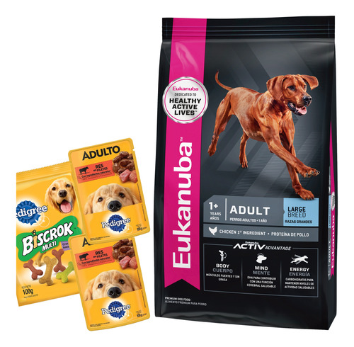 Alimento Perro Eukanuba Raza Grande 15 Kg + Envío Gratis