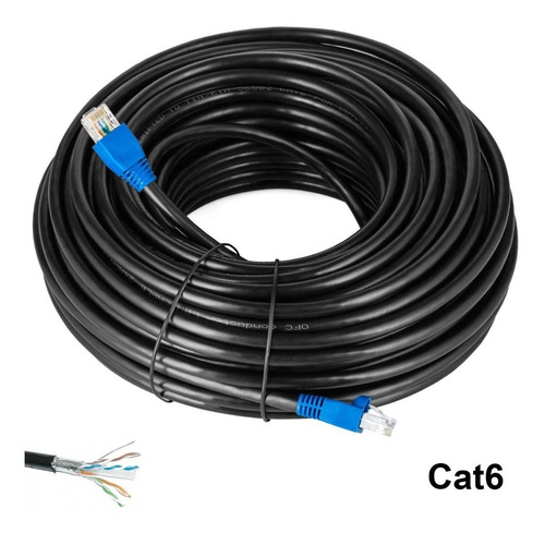 Cable De Red Internet Cat6 50m Exterior