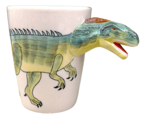 Taza Con Forma De Dinosaurio, Bonita Taza De Cerámica 400 Ml