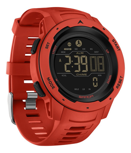 Reloj Militar Digital Led Sanda Sports, Resistente Al Agua,