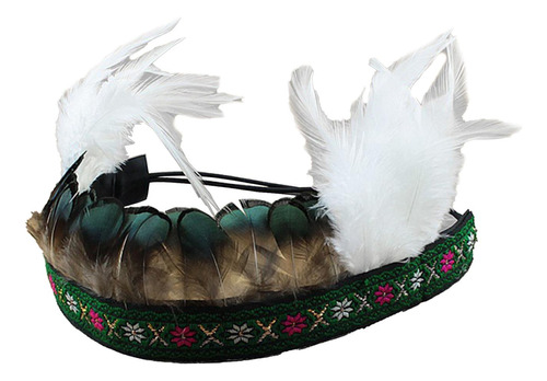 Tocado De Plumas, Diadema, Sombrero Americano, Jefe Indio,