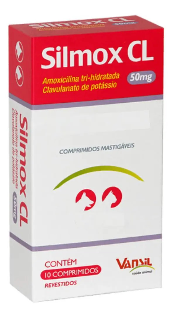Silmox CL Vansil 50mg 10 Comprimidos Para Cão Gato