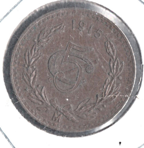 Moneda 5 Centavos  Cobre   Año 1915   Nueva  L1h15r4c4 