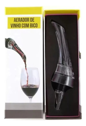 Decantador De Vinho Instantâneo Aerador Moderno Bico Dosador