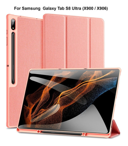 Case Estuche Funda @ Samsung Galaxy Tab S8 Ultra 14.6 Pink