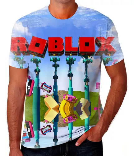 1 Camiseta Roblox blusa Infantil camisa seu Nome Roblox jogo