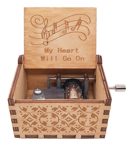 Caja De Música De Madera, Juguetes De Manivela, Regalos.