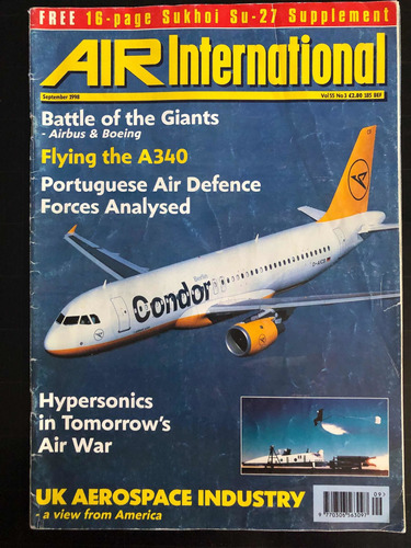 Revista De Aeronáutica Inglesa Air International. Sep 1998