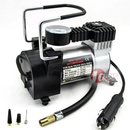 Imagen 1 de 5 de Compresor Aire 12v Metal Auto Inflador Neumatico Portatil