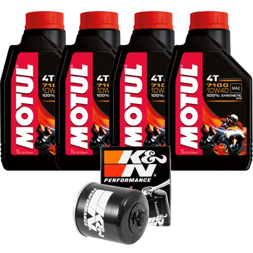 Óleo Motul + Filtro K&n Ducati Monster 1200 S 15-18 7100 153