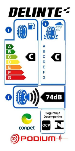 Combo 4 Pneus Delinte Aro 20 245/30 Zr20 97w D7 Thunder