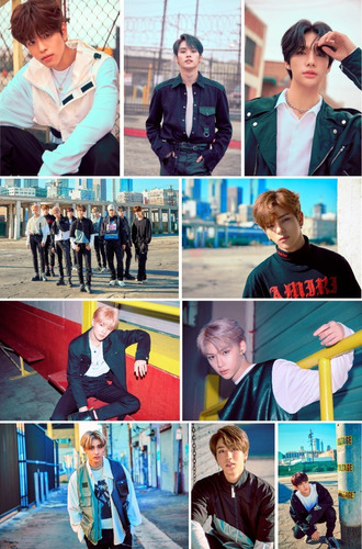 Juego 10 Posters Stray Kids Double Knot Kpop Coreano T Carta