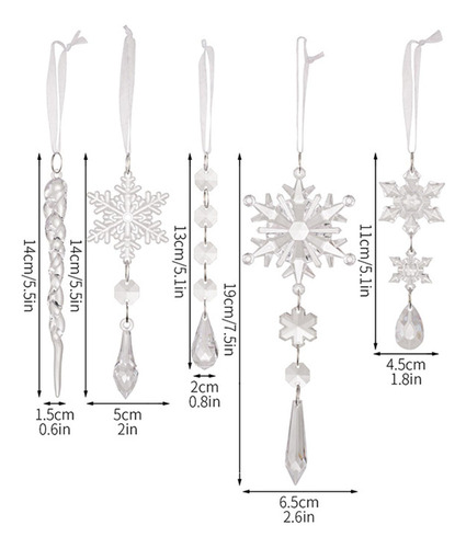 Adornos De Copo De Nieve Adornos De Navidad Con Copo De Niev