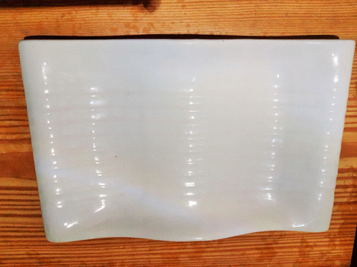 Imagen 4 de 5 de Plato En Cerámica Blanco Rectangular De 25 Cm X 16 Cm