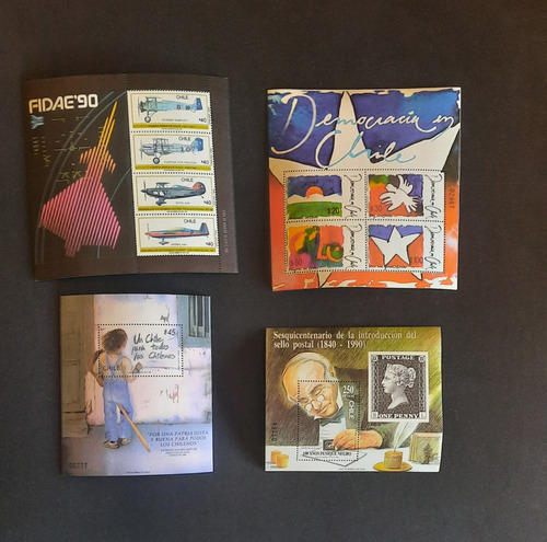 Sellos Chilenos Año 1990 Mint