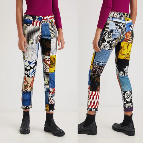 Jeans Mujer Desigual Casual Pantalones Desigual