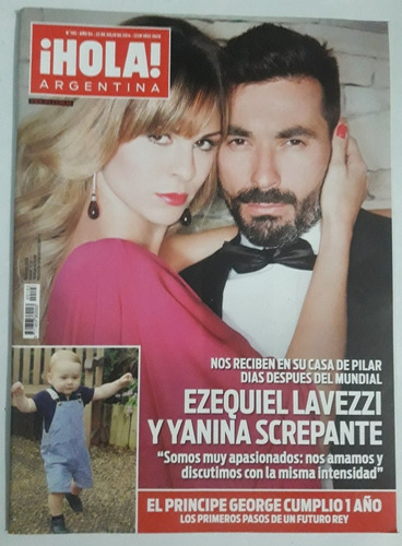 Revista Hola Ezequiel Lavezzi Y Yanina Screpante 