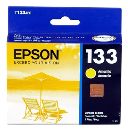 Cartucho Original Epson 133 Amarillo Vencido Vea Fecha