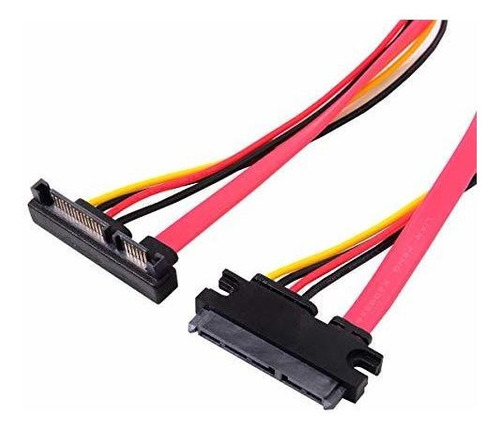 Cablecc Cable De Extensión Sata Iii 3.0 7+15 22 Pin Macho A