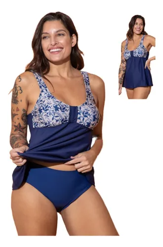 Mallas Mujer Tankini Señora Bianca Mare 12943 Talles Grandes