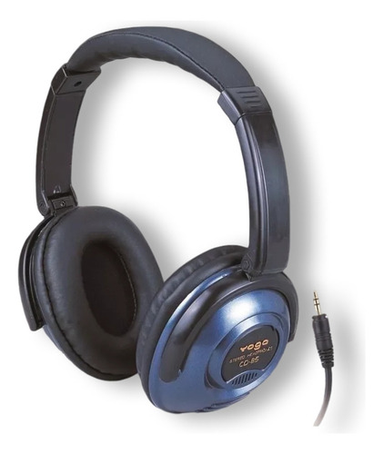 Headphone Cd-85 Bateria Eletronica Isola Ruído Externo Palco Cor Azul