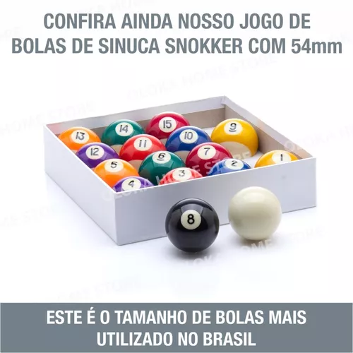 Taco Sinuca Bilhar Snooker Profissional Virola Metal+ Brind - R$ 109,99